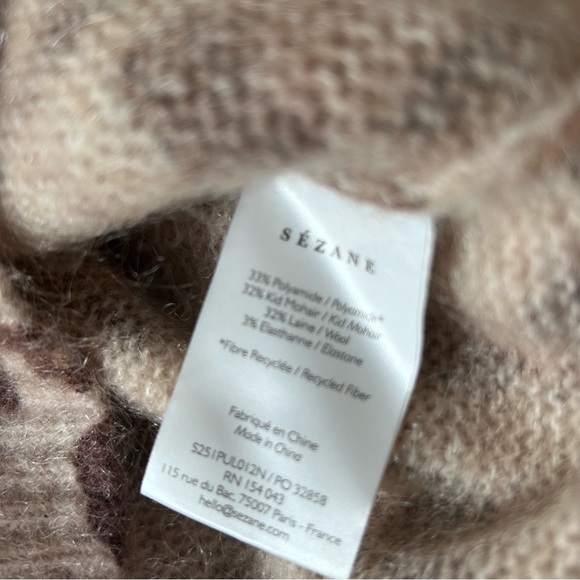 Sézane Gina Jumper Leopard Print Sweater - Picture 8 of 8